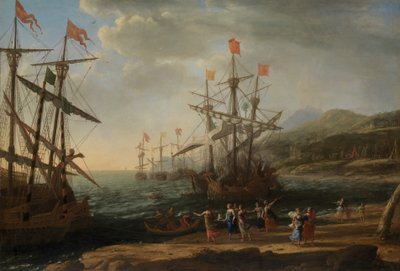 The Trojan Women Setting Fire to Their Fleet by Claude Lorrain