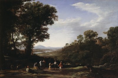 Villagers Dancing by Claude Lorrain (1600-82)