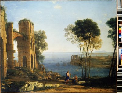 Coast View with Apollo and the Cumaean Sibyl by Claude  Lorrain