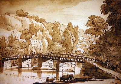 Wooded landscape by Claude Lorrain