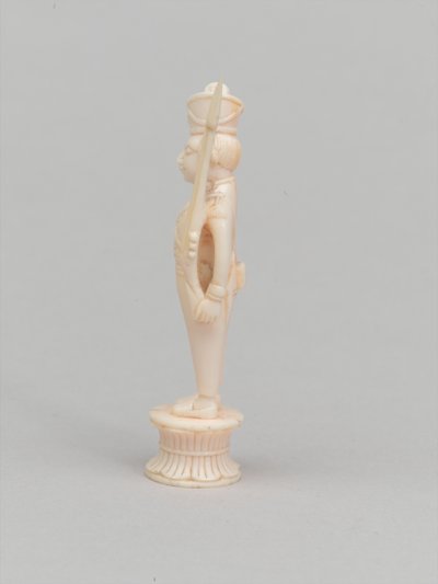 White pawn, chess piece, India by Claude  Lorrain