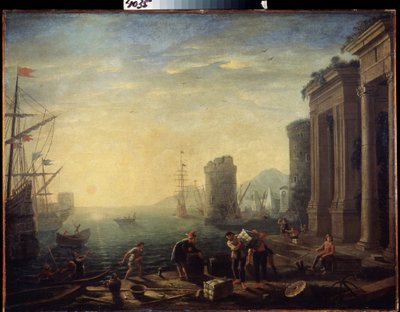Morning in the Harbour by Claude  Lorrain