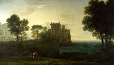 Landscape with Psyche outside the Palace of Cupid or the Enchanted Castle by Claude Lorrain