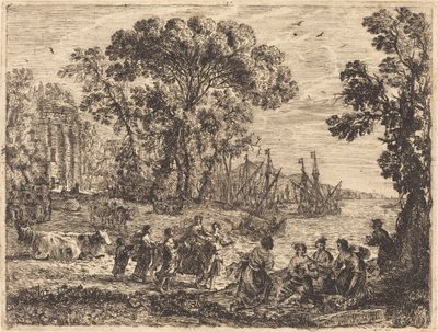 Europa and the Bull by Claude Lorrain