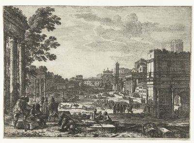 Roman Forum in Rome by Claude Lorrain