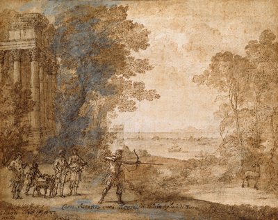 Landscape with Ascanius Shooting the Stag of Sylvia by Claude Lorrain