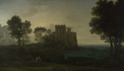 Landscape with Psyche Outside the Palace of Cupid The Enchanted Castle by Claude Lorrain