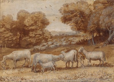 Landscape with Sheep by Claude Lorrain