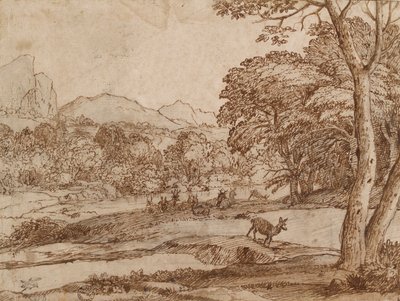 Landscape with a Herd of Deer by Claude Lorrain