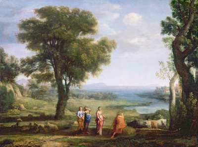 Landscape with the Heliads searching for their brother Phaeton by Claude Lorrain