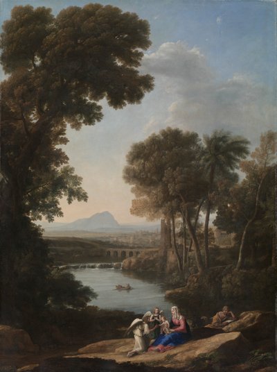 Rest on the Flight into Egypt, early 1640s by Claude Lorrain