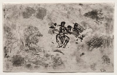 Study of a Seated Woman and Other Sketches by Claude Lorrain