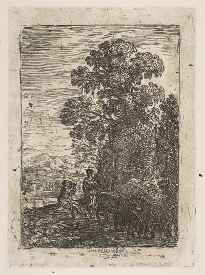 The Herdsman and the Shepherdess, ca. 1630 by Claude Lorrain