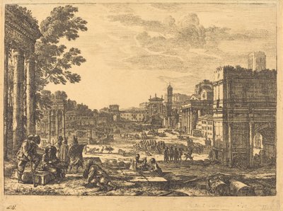 The Roman Forum by Claude Lorrain