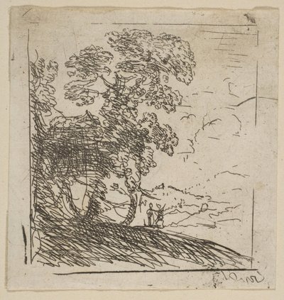 The Two Landscapes Right Tree by Claude Lorrain