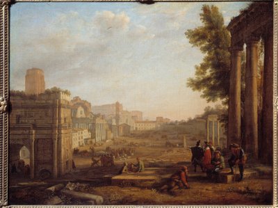 View of Campo Vaccino in Rome by Claude Lorrain