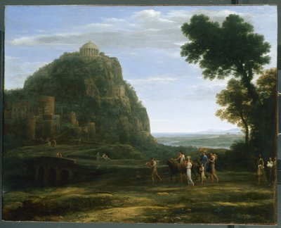 View of Delphi with a Procession by Claude Lorrain