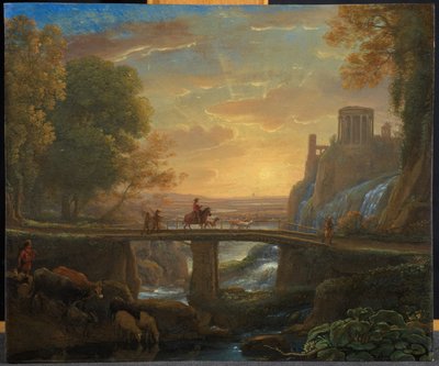 Landscape with an Imaginary View of Tivoli, 1642 by Claude Lorrain