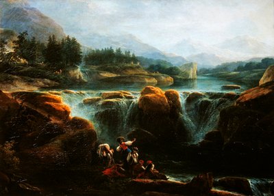 Swiss Landscape by Claude Louis Chatelet