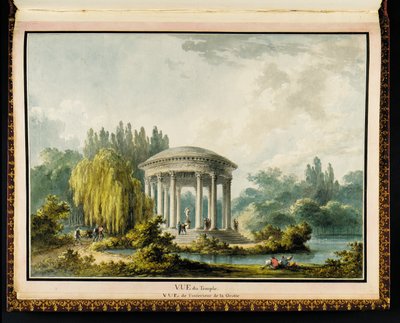Vue du Temple, from Recueil des plans du Petit Trianon by Richard Mique by Claude Louis Chatelet