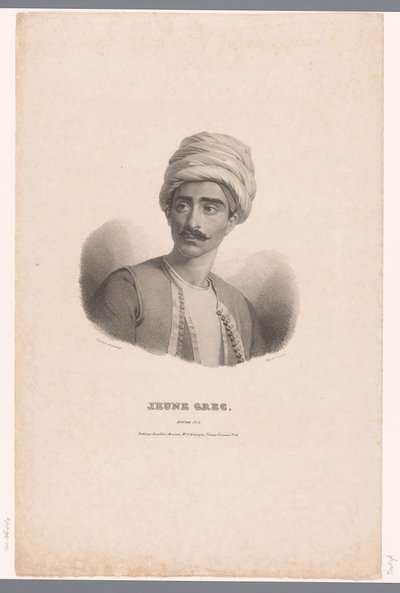 Portrait of a Greek Young Man (Études series) by Claude Marie Dubufe