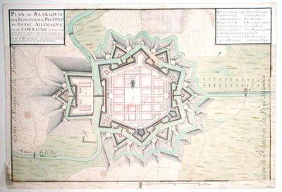 Plan of Saarlouis, from Traite de Fortifications by Claude Masse