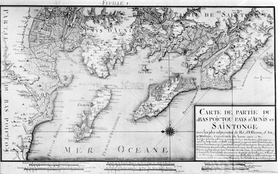 Map of Bas Poitou, Pays d