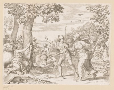 Allegory of the Good Governance of France by Claude Mellan