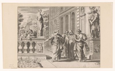 Allegory in Honor of the Collegio Romano by Claude Mellan
