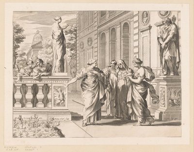 Allegory in Honor of the Collegio Romano by Claude Mellan