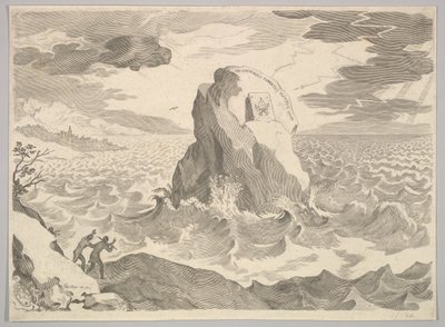 Allegory Against the Pelagian Heresy, 17th century by Claude Mellan