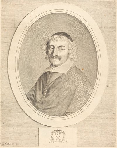 Alphonse III Delbene, Bishop of Orléans by Claude Mellan