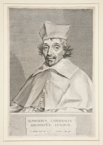 Cardinal Alphonse de Plessis de Richelieu (Brother of the Famous Cardinal) by Claude Mellan