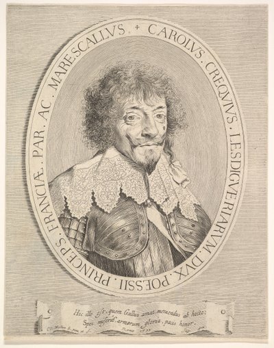 Charles I de Créquy, Duke of Lesdiguières, 1633 by Claude Mellan