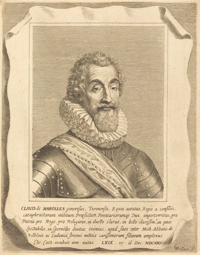 Claude de Marolles by Claude Mellan