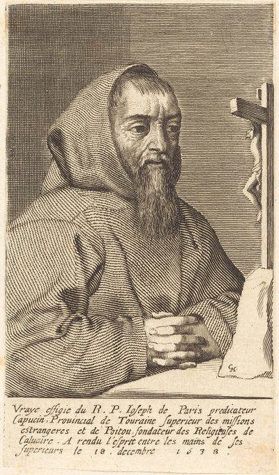 François Le Clerc Du Tremblay, Known as Père Joseph by Claude Mellan