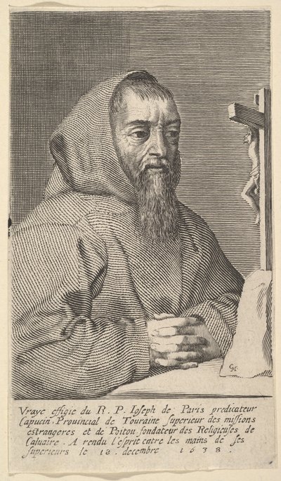 François Le Clerc Du Tremblay, dit le Père Joseph by Claude Mellan
