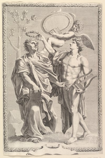 Frontispiece: Virgil, Publii Virgilii Maronis Opera, 1641 by Claude Mellan