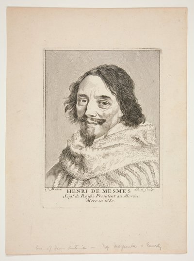 Henri de Mesmes by Claude Mellan