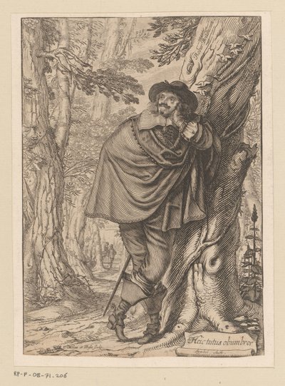 James Howell Leaning Against a Tree by Claude Mellan