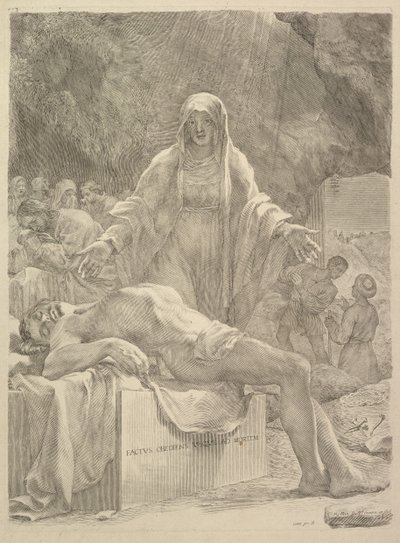 Lamentation by Claude Mellan