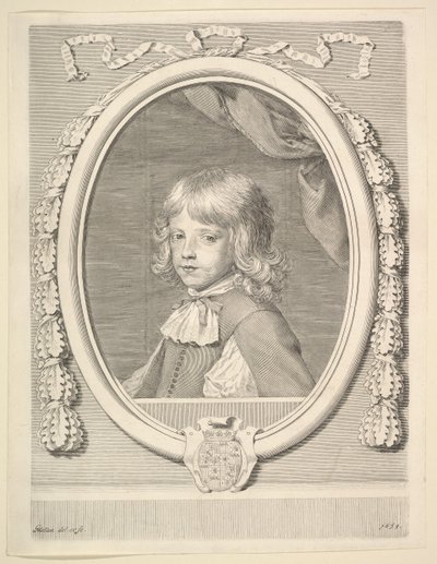 Louis-Joseph de Lorraine, Duke of Guise, as a Child by Claude Mellan