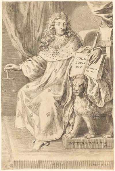 Louis XIV by Claude Mellan