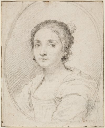 Portrait of Virginia de Vezzo da Velletri by Claude Mellan