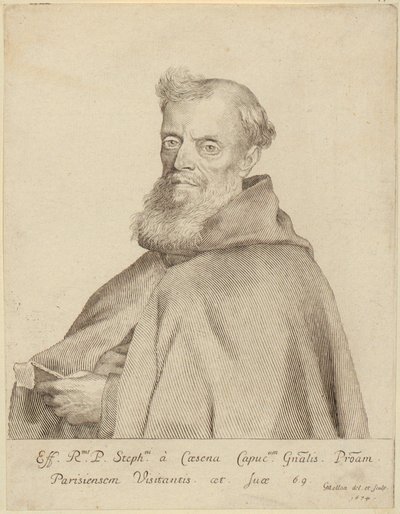 Portrait of Étienne da Cesena by Claude Mellan