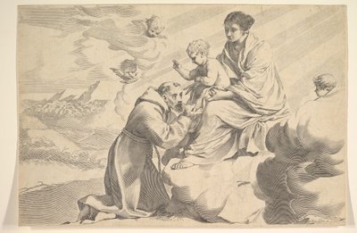 St. Francis of Assisi Adoring the Christ Child on the Virgin