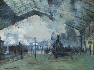 Arrival of the Normandy Train, Gare Saint-Lazare by Claude Monet