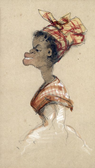 Black Woman Wearing a Headscarf, 1857 by Claude Monet