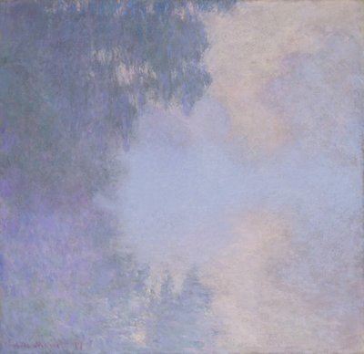 Branch of the Seine near Giverny Mist by Claude Monet