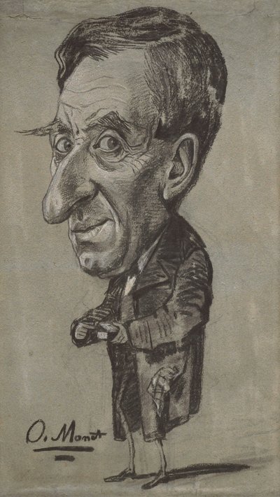 Caricature of a Man with a Snuff Box by Claude Monet